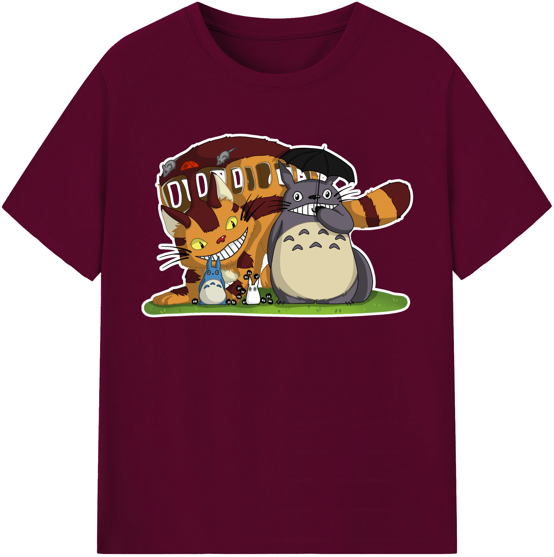 （画像用） となりのトトロ 草壁メイ 草壁サツキ My Neighbor Totoro Satsuki Kusakabe Mei Kusakabe レディースカジュアルプリントTシャツ（綿100％）